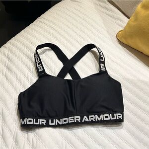 Under Armour Black Sports Bra with Logo Straps